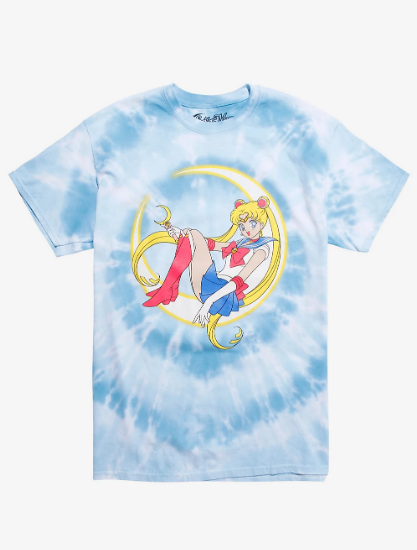 sailor moon tie dye shirt